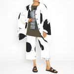RBS23-3440130 Wide Pant Black Print