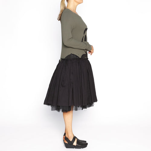 RUM-1560902 tuille skirt dress alge print