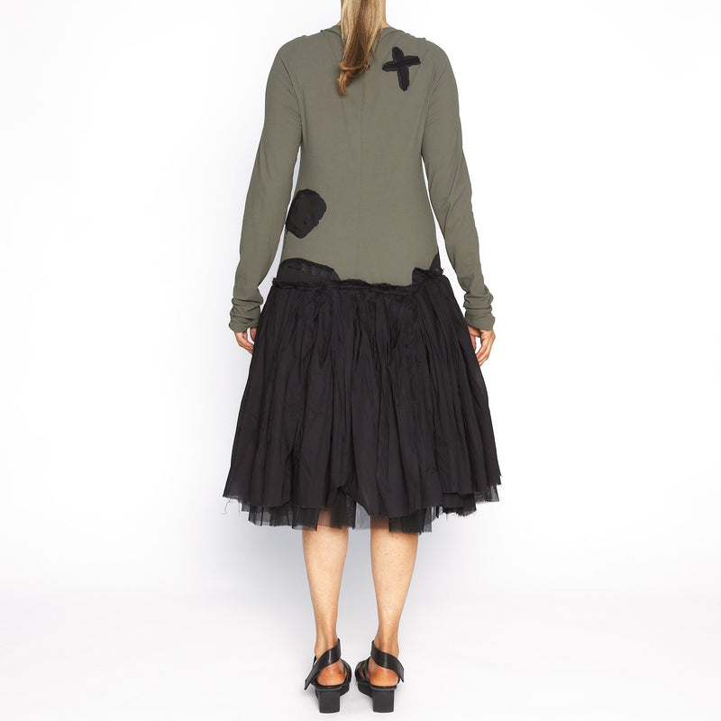 RUM-1560902 tuille skirt dress alge print