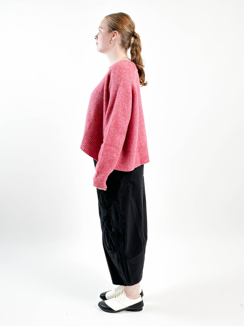 348 0702 Lotus Crop Pullover