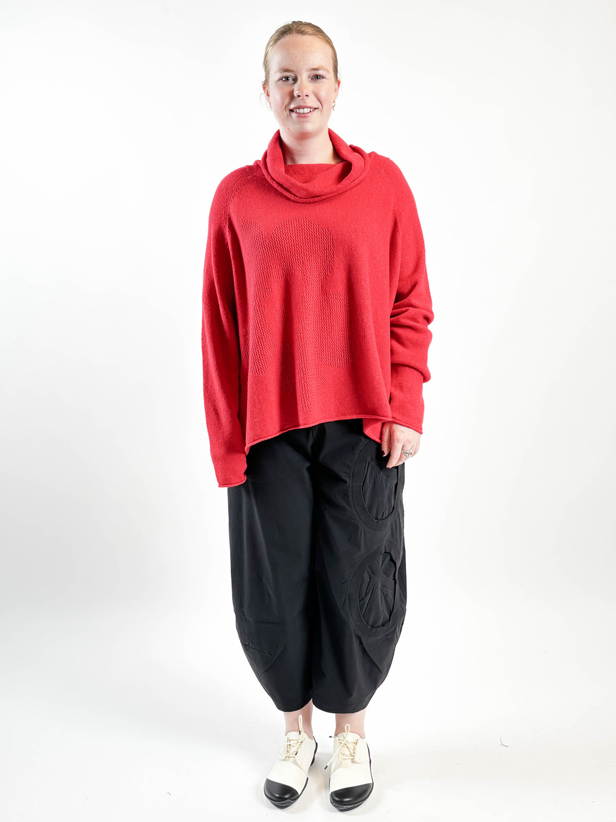 327 0701 Flowerfull Pullover in Rose