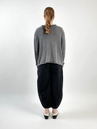 372 0704 Flocking Flowerfull Top in Grey