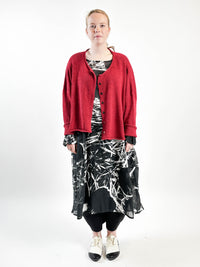 360 0906 Tea Smock in Mono Garden