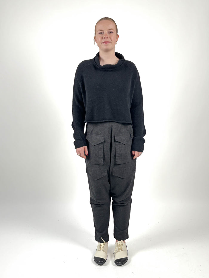 341 0106 Black Stripe Trousers