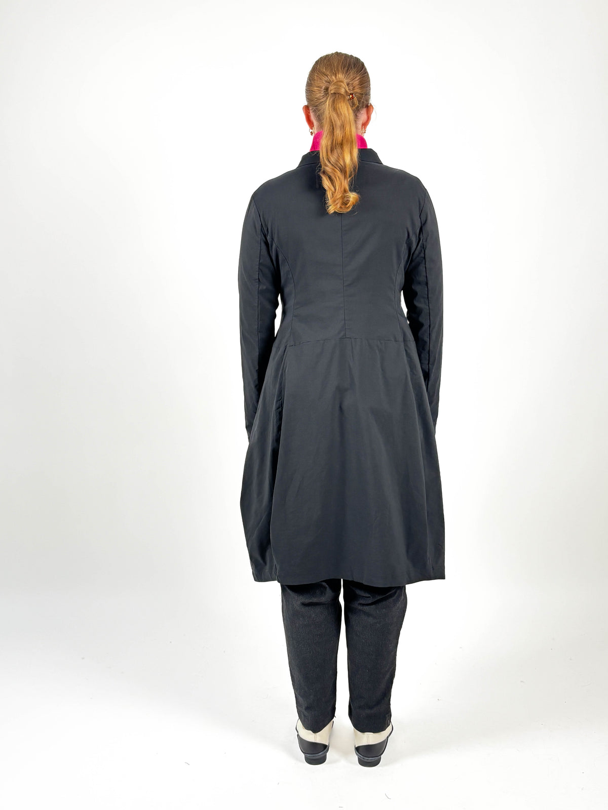 363 1213 Black Pocket Coat