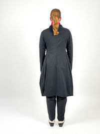 363 1213 Black Pocket Coat