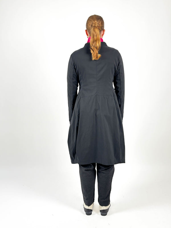 363 1213 Black Pocket Coat