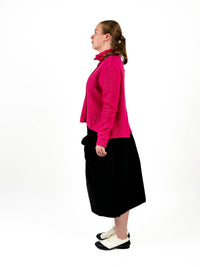 323 0306 Black Velvet Skirt