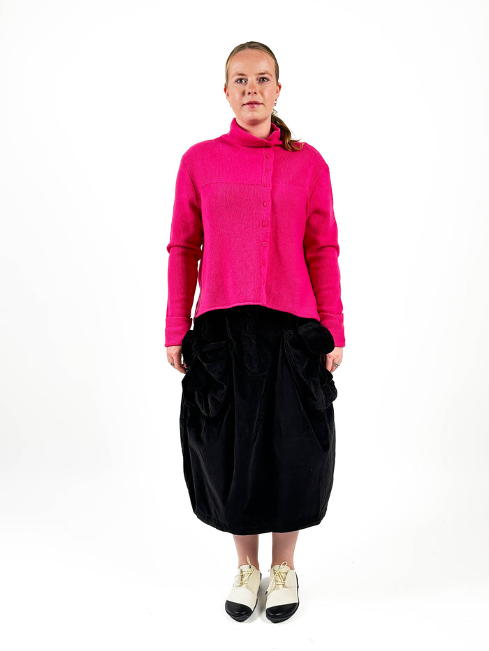 323 0306 Black Velvet Skirt