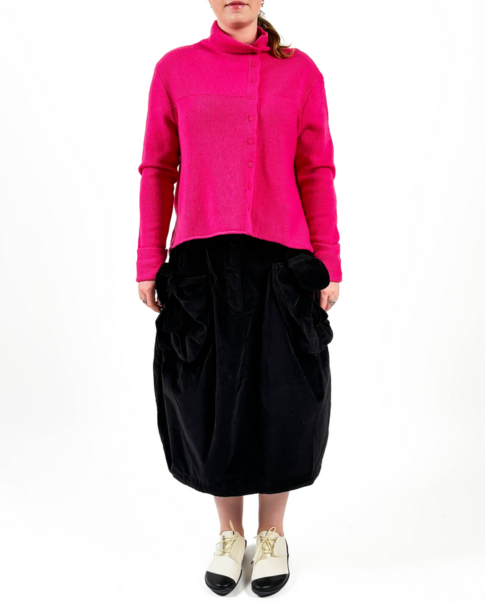 323 0306 Black Velvet Skirt