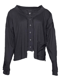 Short Cardi Our Future Is Only Seconds Away- Black