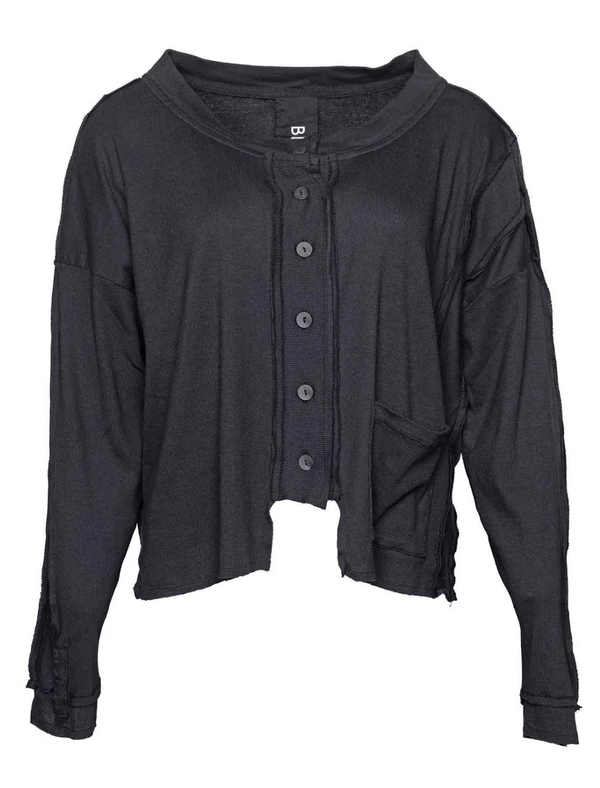 Short Cardi Our Future Is Only Seconds Away- Black