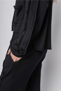 Short Cardi Our Future Is Only Seconds Away- Black