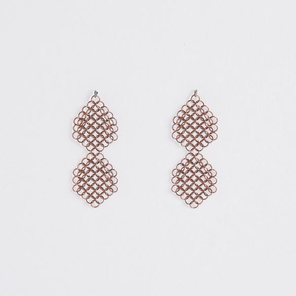 Pascal Earrings ROS/BO-LIGHT