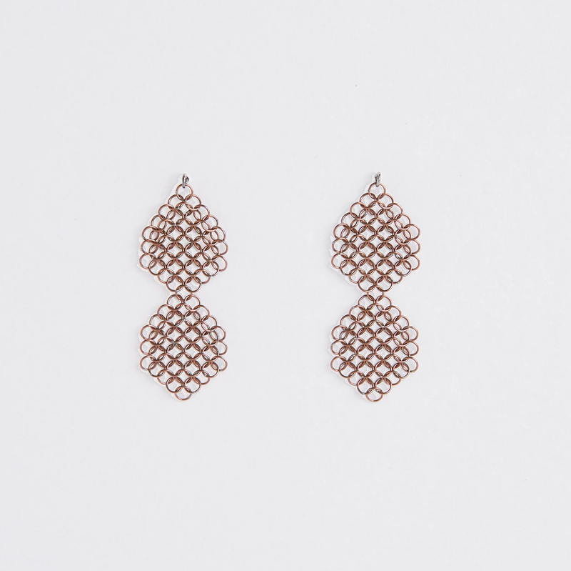 Pascal Earrings ROS/BO-LIGHT