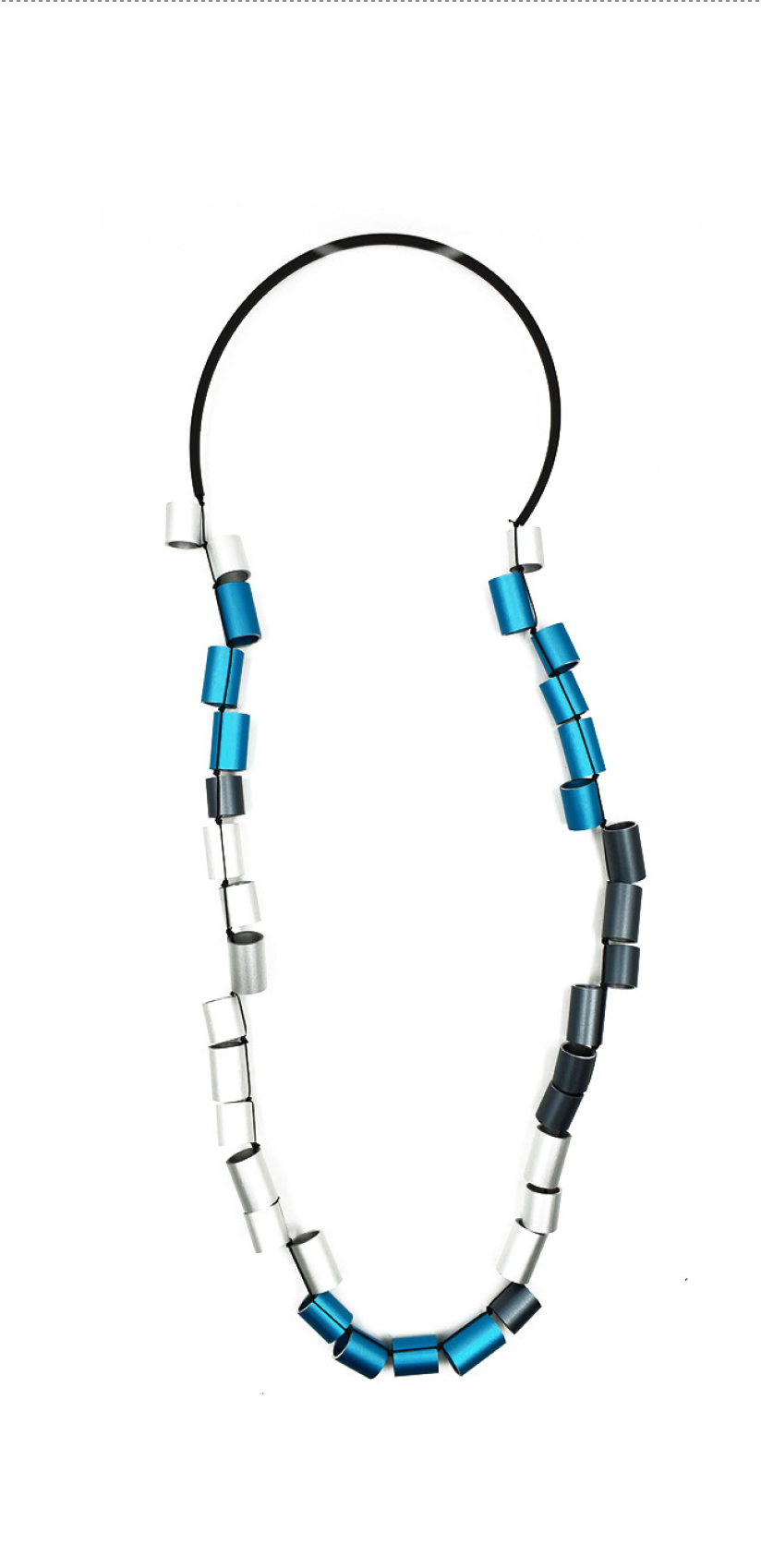 CB394 Bluemix Tubes Necklace