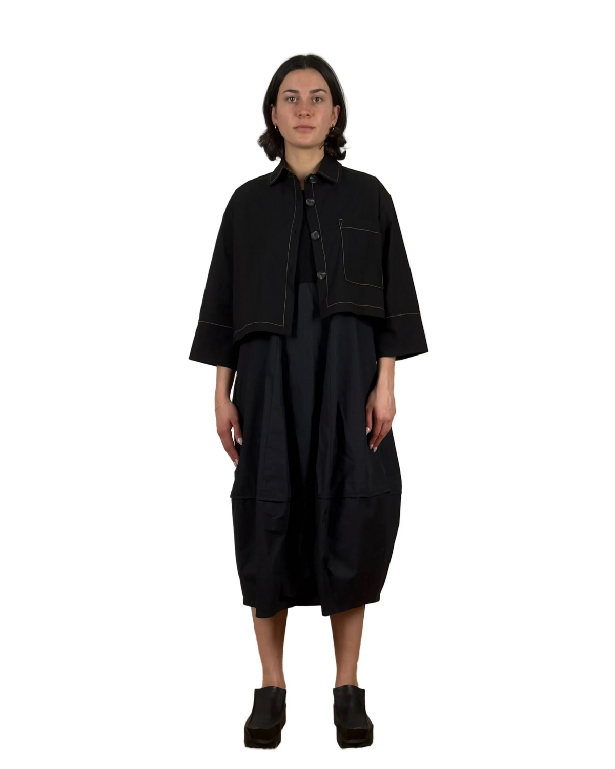 Shacket Misool Black Stitched