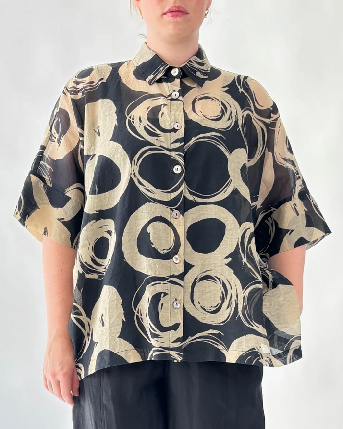 Marlon Swirls on Stone Shirt