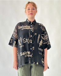 Marlon Graffiti Black Shirt