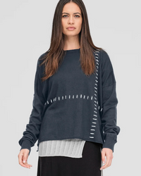 Stitched Lucent Hoodie - Storm