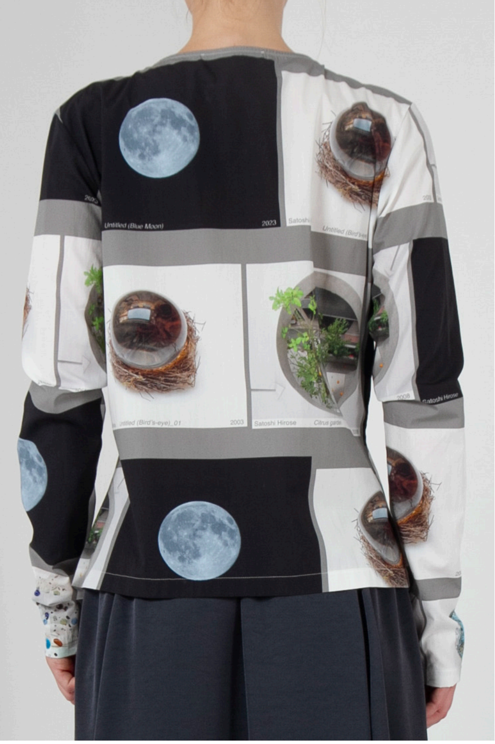 Zip Front Print Shirt