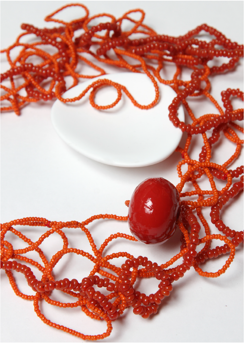 Red Coral and Dish