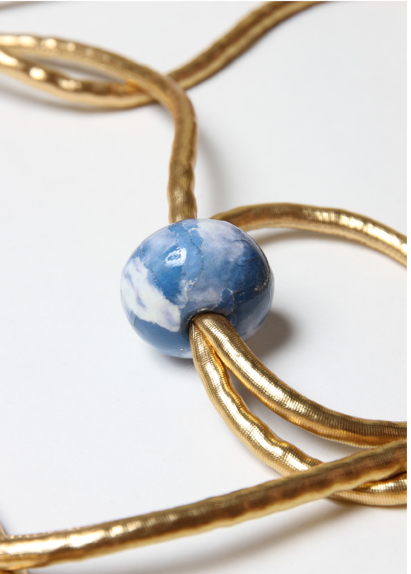 Sky Bead and Gold