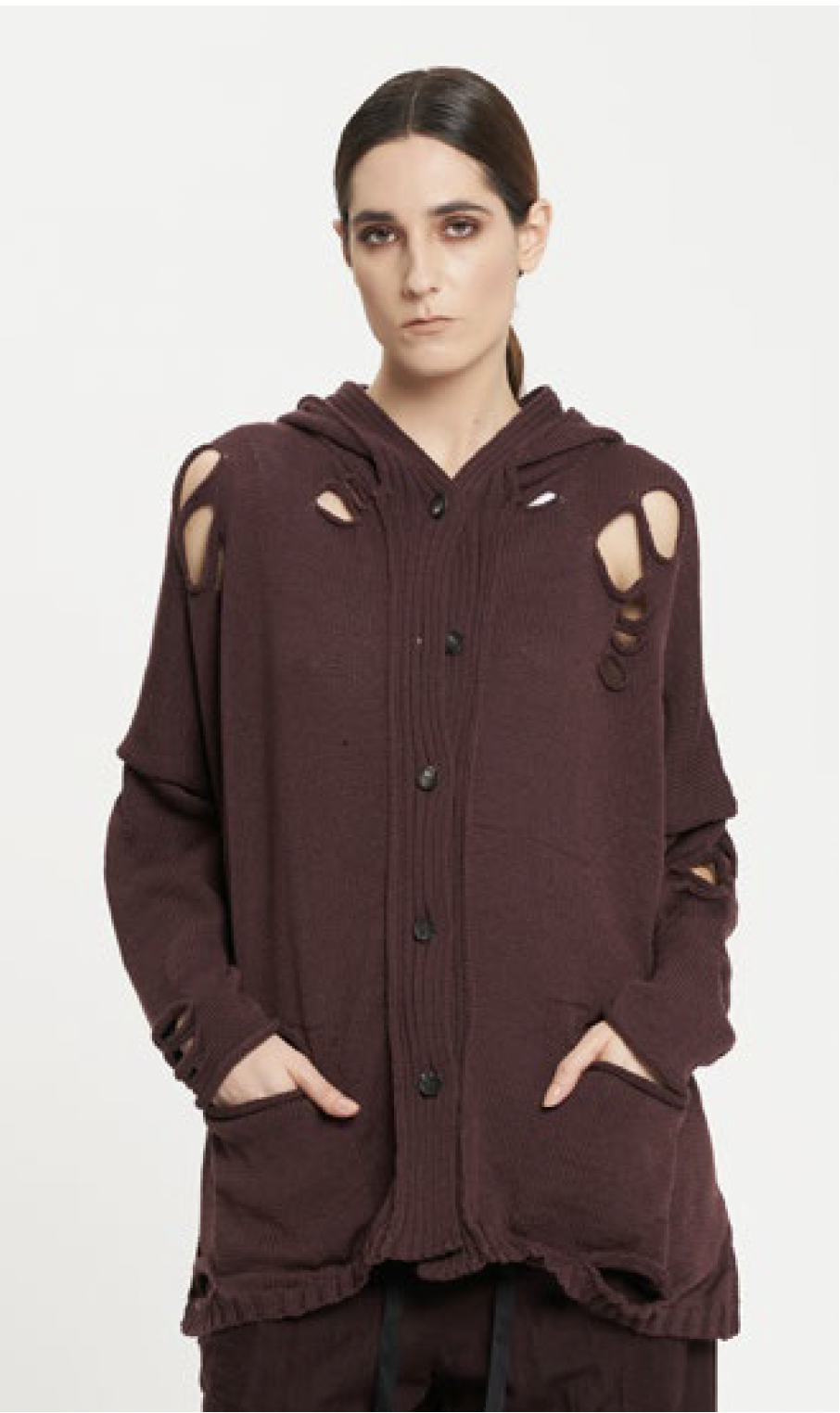 Knit Cardigan Beetroot