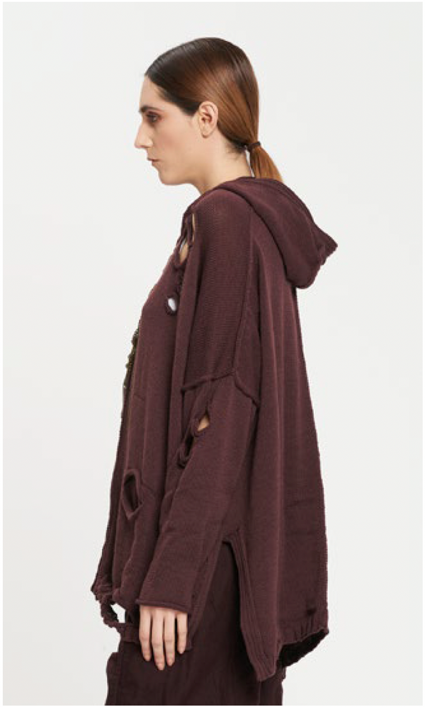 Knit Cardigan Beetroot