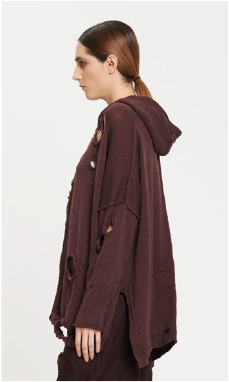 Knit Cardigan Beetroot