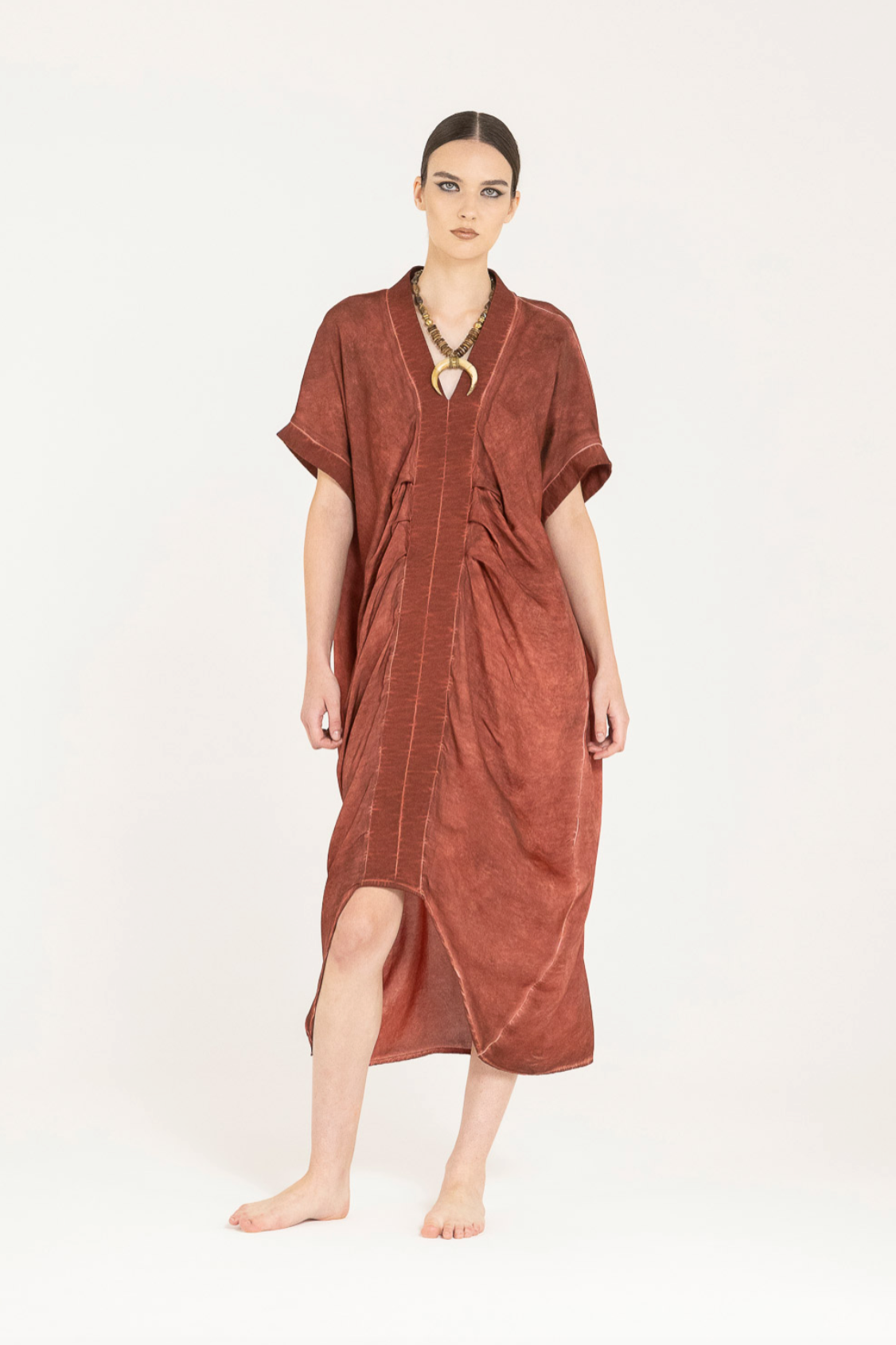 S373  Red Ochre Dress