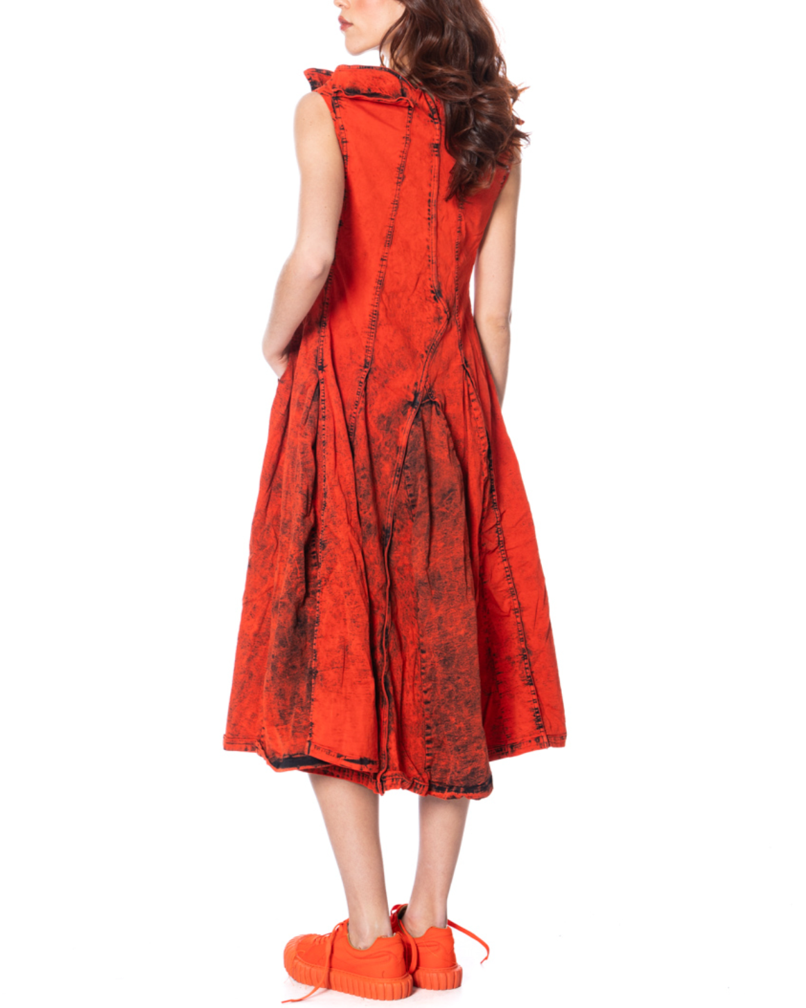 Manderine Print Dress