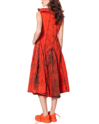 Manderine Print Dress