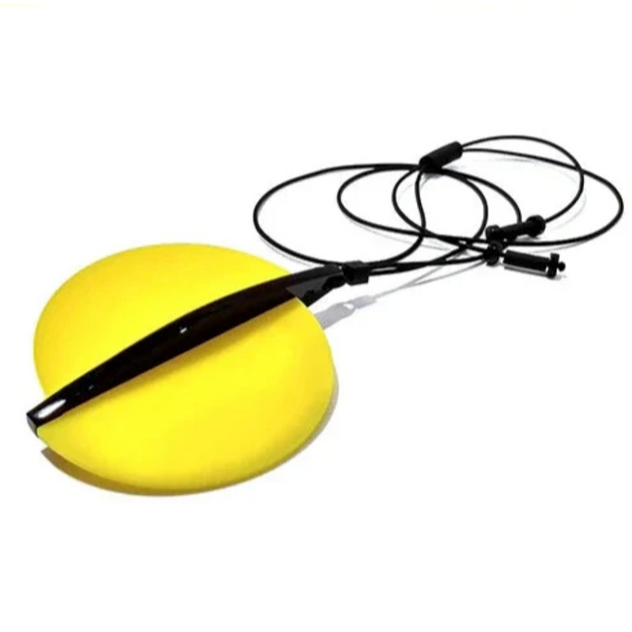 ALF acrylic pendant necklace -Canary Yellow