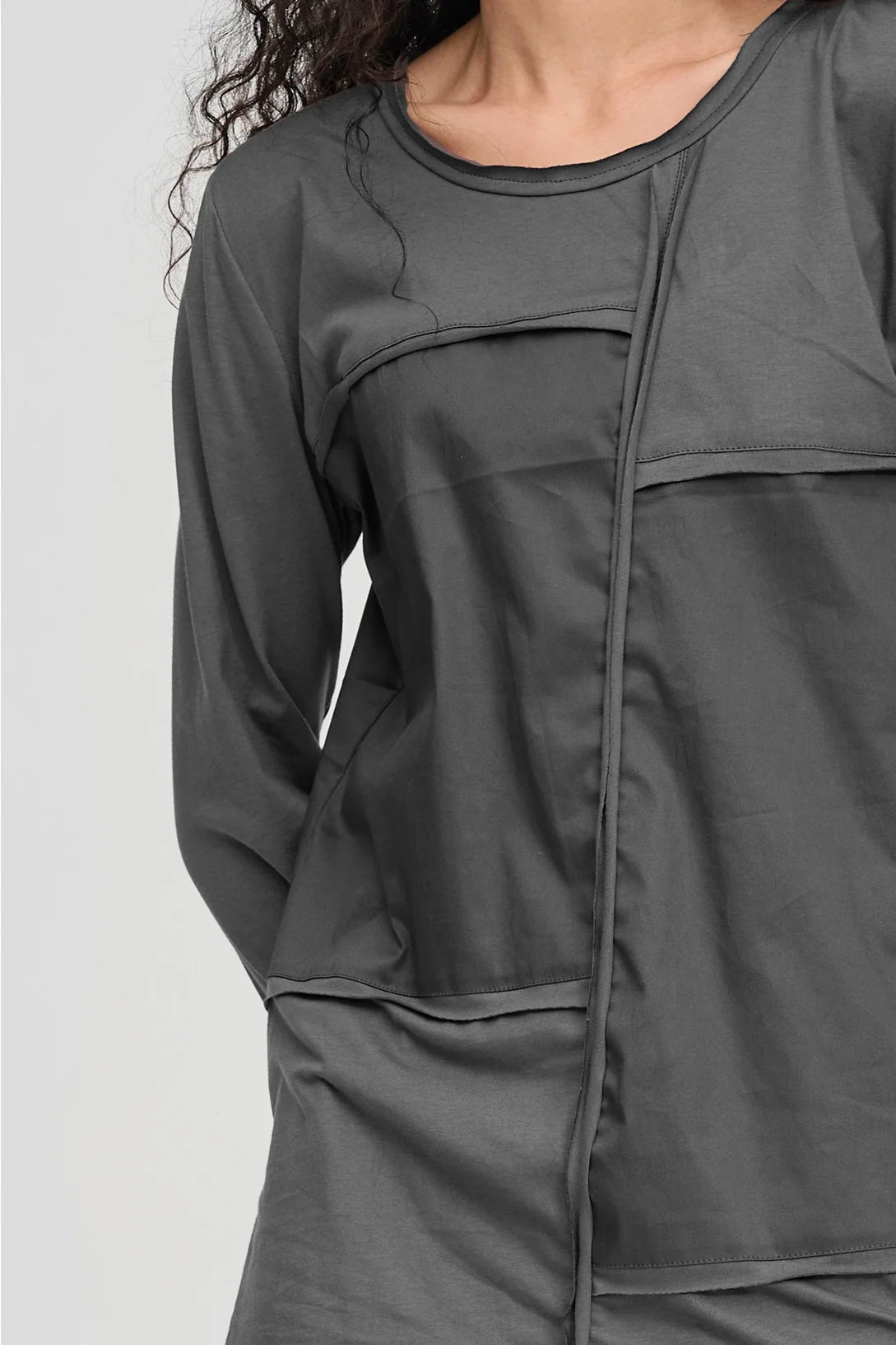 Sectioned Tunic Pewter