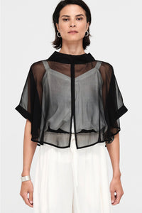 Accent Jacket Black Sheer