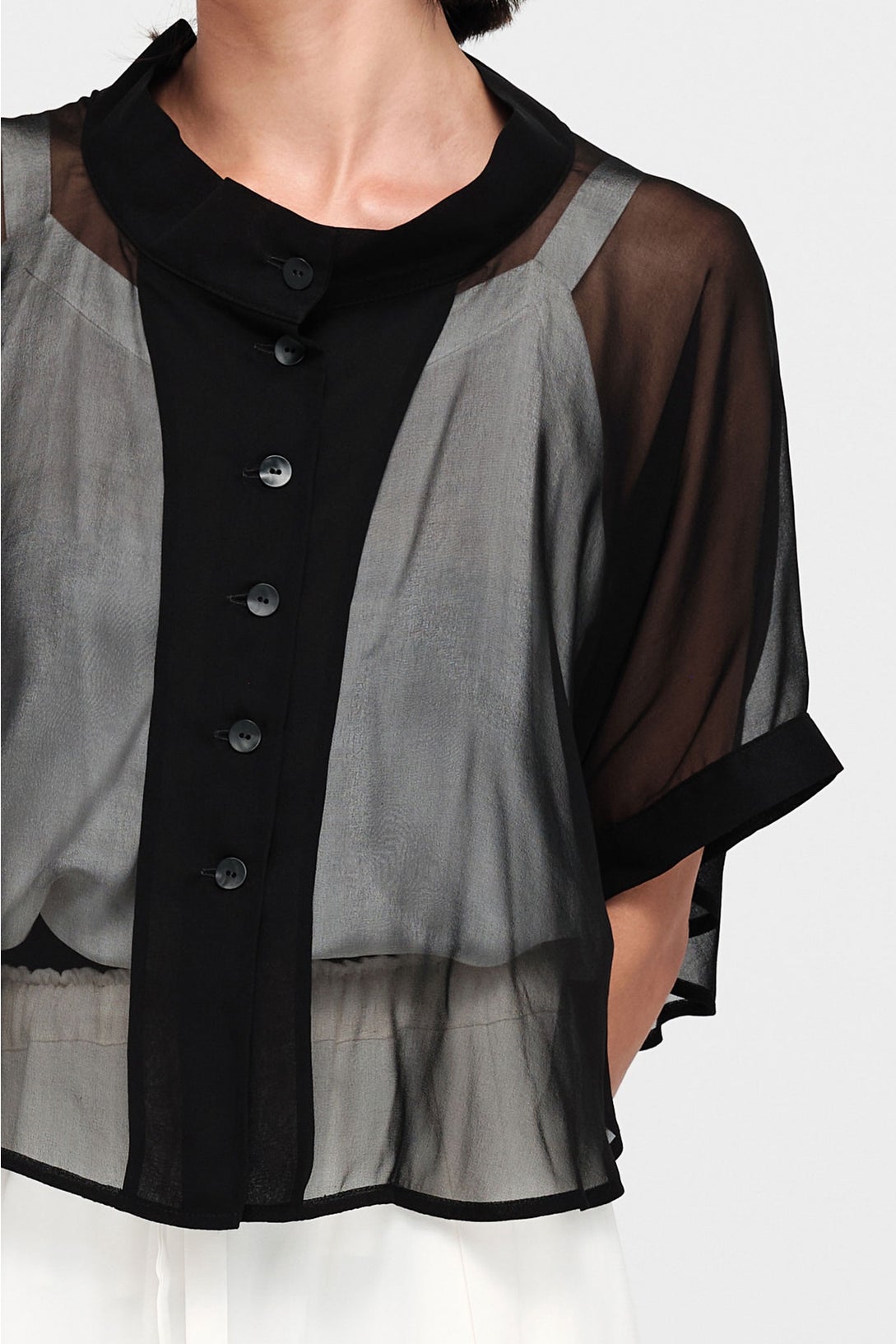 Accent Jacket Black Sheer