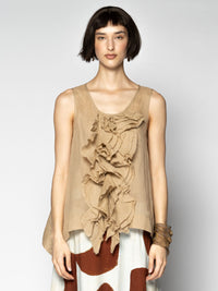 Sumi Wheat Frill Top