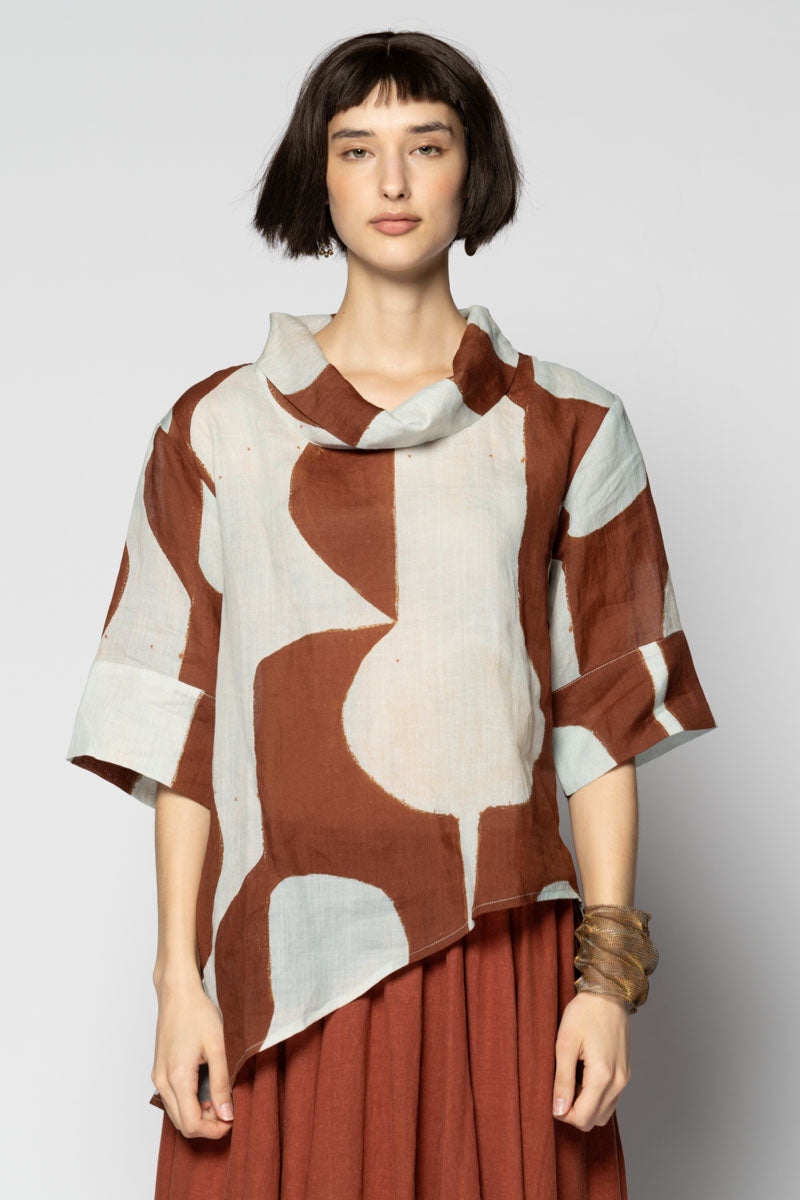 Sumika Copper Neck Top