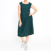 RBW24-3220905 Sleeveless Dress in Forest