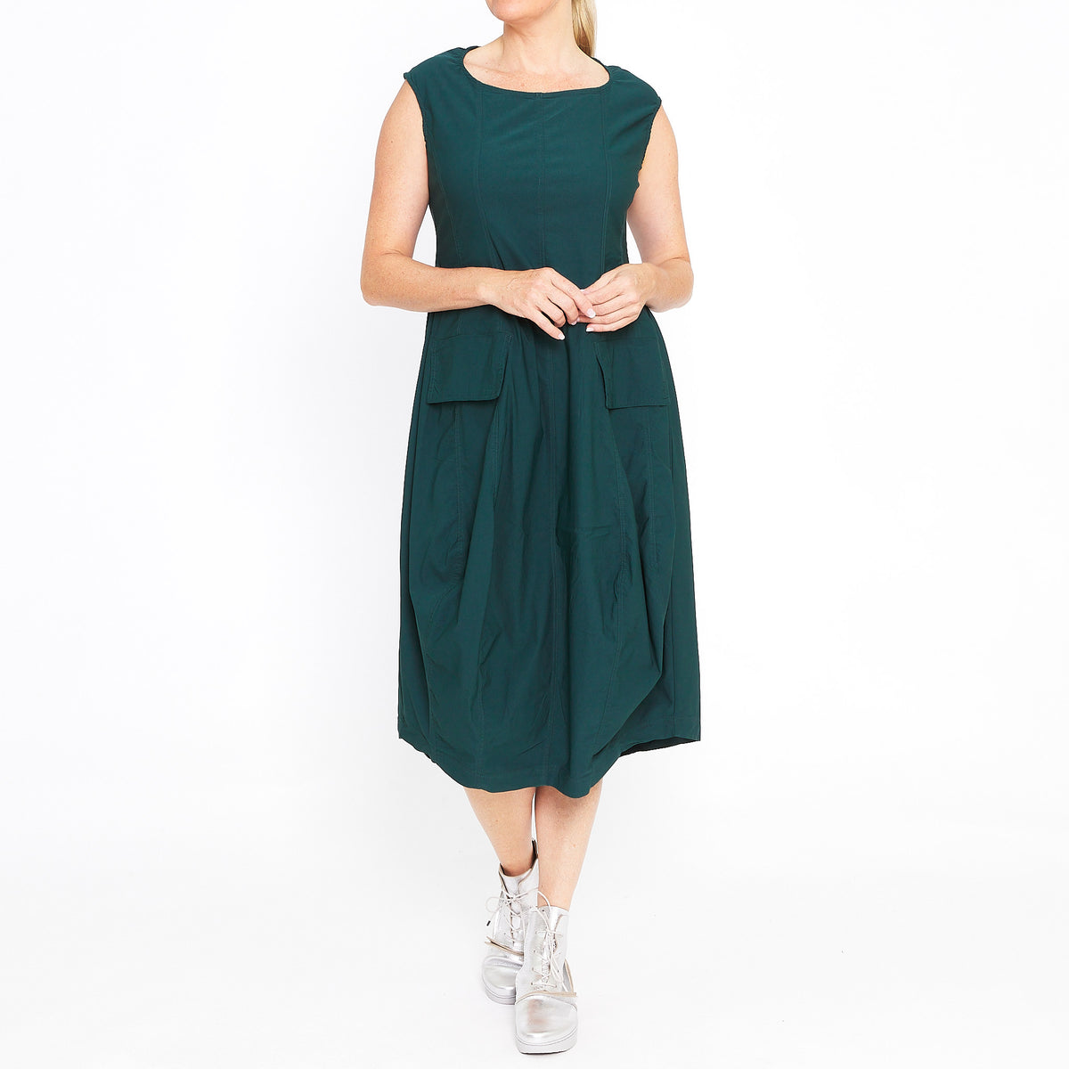 RBW24-3220905 Sleeveless Dress in Forest
