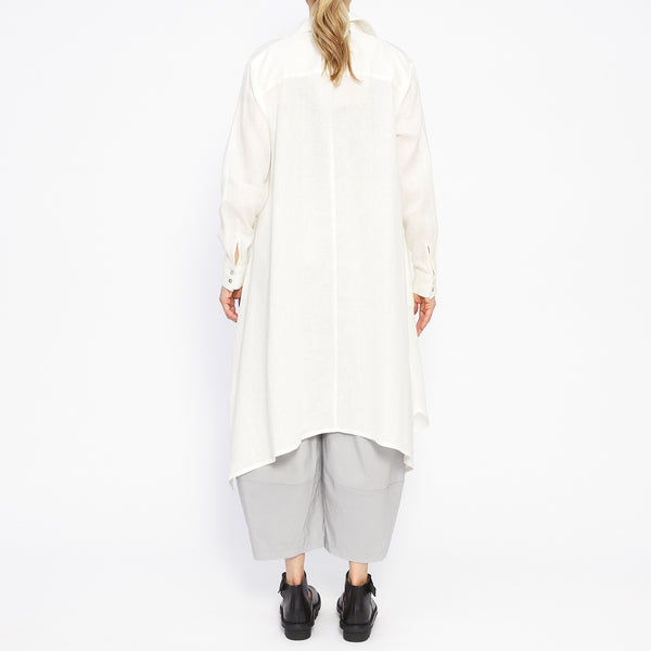 Simone Off White Linen Shirt