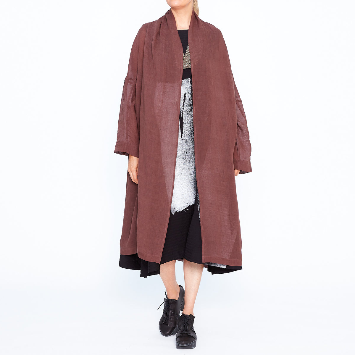 MU231637 - Sheer Coat in Brown