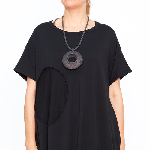 MU231013 - Circles Dress in Black