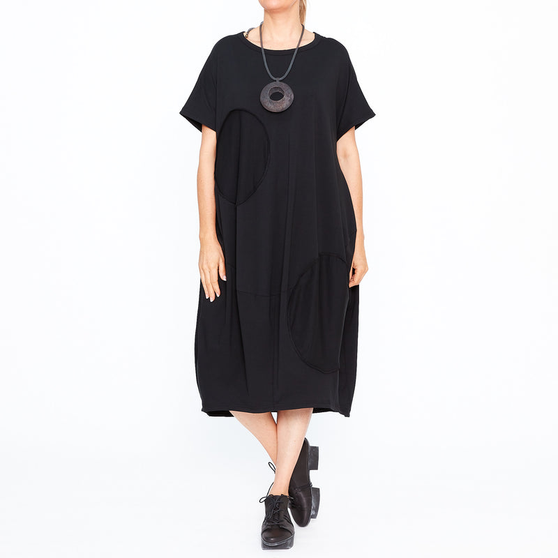 MU231013 - Circles Dress in Black