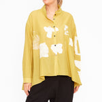 MU231008 - Shirt in Yellow with White Print