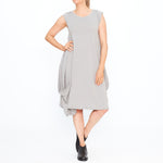 LB23-833 Jersey Dress in Cement