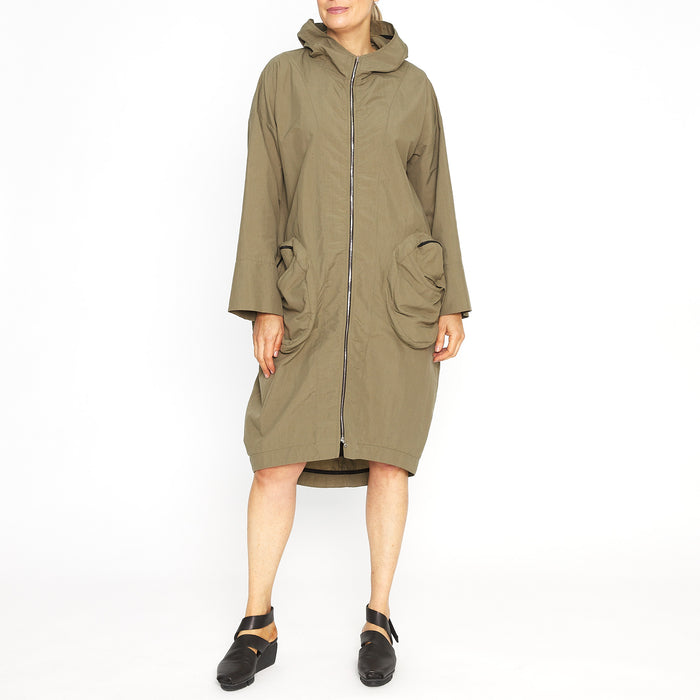 Sage Green Singing in the Raincoat