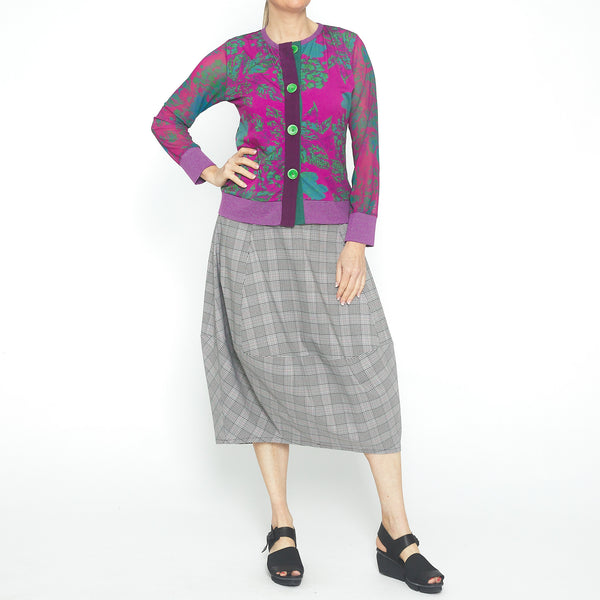 Button Cardi Pink Lulu