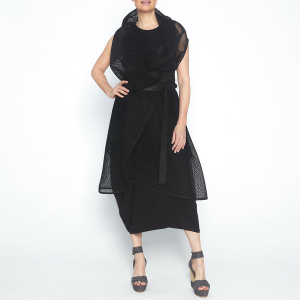 Mesh Black Circle Coat